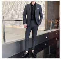 Traje De Boda Para Hombre 2025 Moda Elegante Conjunto De Dos Piezas Ajustado M-4XL Pantalones De Banquete Todo En Uno - details 17
