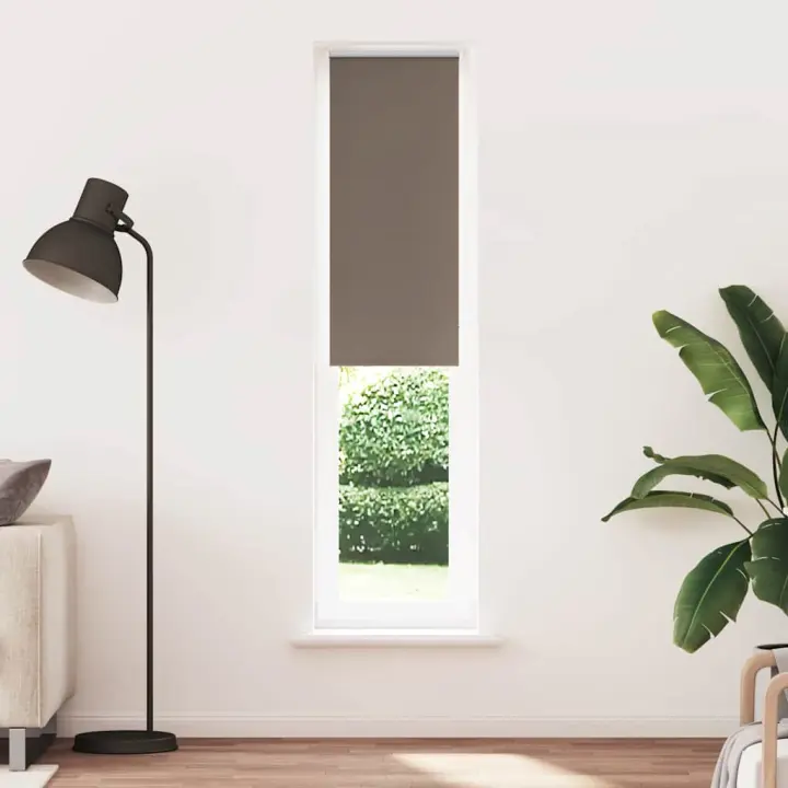 vidaXL Estor Enrollable Opaco Color Café de Tela en dimension 210 cmx40 cm/210 cmx45 cm/210 cmx50 cm y más | protección solar decorativa para ventanas hogar oficina dormitorio fácil de instalar - 1