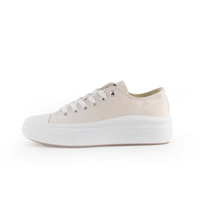 ANDY-Z  AZ1008 beige Zapatillas de lona   para  mujer.  plataforma suela - 1