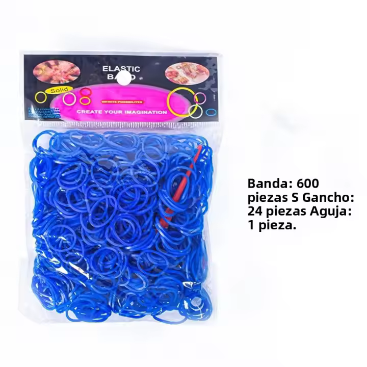 Kit De Haces Arcoíris Para Pulseras DIY Accesorios De Joyería Para Niñas Juguetes De Cuerda De Goma Cumpleaños Regalos - 1