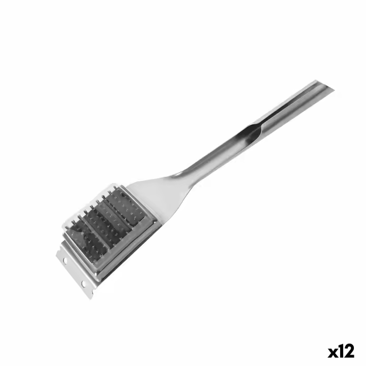 Cepillo de Limpieza para Barbacoas Algon 44 x 6,5 x 4,5 cm Acero (12 Unidades) - 1