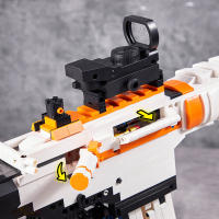 Bloques De Construcción Técnicos AK47 M4A4 AWP P90 Con Motor Set De Juguetes De Armas Para Niños Regalo Educativo Para Niños Y Adolescentes - details 8