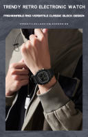 Reloj Digital Deportivo Para Hombre SANDA 2156 Estilo Militar Resistente Al Agua Pantalla Grande LED Cronógrafo Reloj De Pulsera Para Masculino - details 1