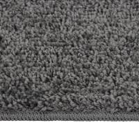 vidaXL Alfombra peluda antideslizante color 140x200 cm Color Gris oscuro,  Gris claro,  Crema y mas Alfombras de área  Alfombra de Piso para Sala de Estar Dormitorio Habitación Salón - details 1