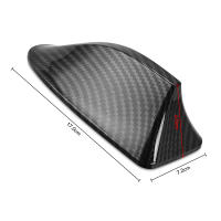 Fin De Tiburón Universal De Fibra De Carbono 16cm Antena De Techo Para Coche Amplificador De Señal De Radio AM FM - details 1