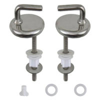Juego De 2 Tornillos Ajustables Para Asiento De Inodoro Acero Inoxidable Parte Del Tapa De Inodoro Herramienta Manual Para El Hogar - details 0