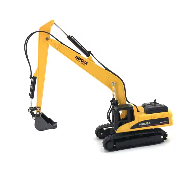 Modelo De Camión De Excavadora Con Brazo Largo Huina De Aleación Para Niños Y Adultos 1:50 Vehículo De Construcción Juguete Colección Regalo Para Niños - 1