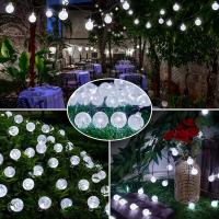 Luces De Bolboba Solar Impermeable 5M/6.5M Para Jardín Y Fiestas Decoración De Cadena De Luces Cristalina Exterior - details 8