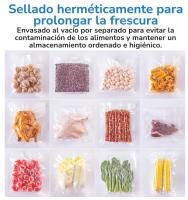 ALACRIS Bolsas al Vacío Alimentos 28 x 500 cm Bolsas Profesional, Bolsa Gofrada para Envasadora, BPA Free, para Sous Vide Cocina, Conservación de Alimentos - details 2
