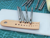 Kit De Perforación De Cuero Redondo QJH 10 Piezas Con Agujero Perforador De Metal Para Correa De Reloj Y Tela Herramienta Cortadora De Acero 0.5-5mm - details 6