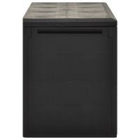 vidaXL Caja de almacenaje para jardín gris antracita 114x47x60 cm - details 3