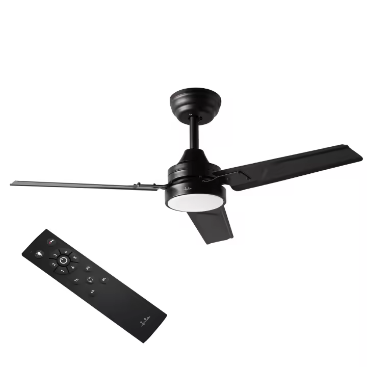 Ventilador de techo con luz Jata de 106 cm JVTE4234 con 6 velocidades. Función Reverse Verano / Invierno. Luz LED con 3 temperaturas. Con Mando. Motor DC. Aspas de metal. 10234 m3/h - 1