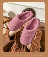Zapatillas De Invierno Unisex Algodón Tacones Plano Antideslizantes Para Hombre Y Mujer Pantuflas De Plush Cálidas Para El Hogar Pareja - details 4