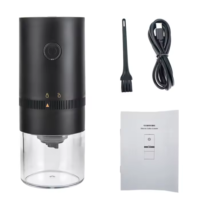 Molino De Tostador De Café Eléctrico Portátil USB Tipo-C Mini Molino De Semillas Para Espresso Y Especias Capacidad De Almacenamiento De Granos 25g - 1