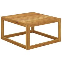 vidaXL Mesa de centro de madera maciza de acacia 68x68x29 cm Conjunto Terraza Muebles Jardín Exterior Juego de Muebles de jardín Mueble Jardín Exterior Muebles de Salon Exterior - details 1