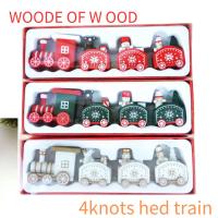 Adorno De Navidad De Tren De Madera/Plástico Decoración De Feliz Navidad Para El Hogar Regalos De Xmas 2023 Día De Año Nuevo 2024 - details 4
