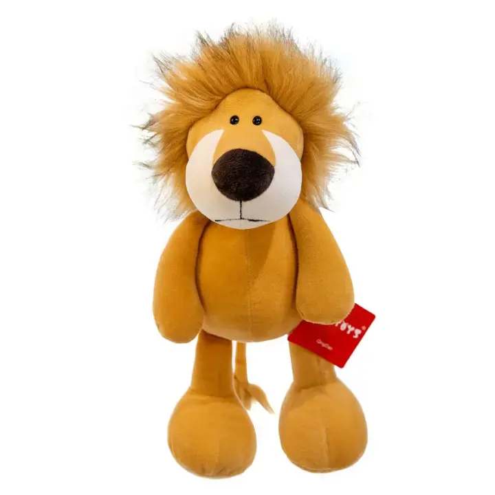 Muñeco De Peluche De 25cm Kawaii Con Animales De La Selva León Tigre Elefante Mono Zorro Juguetes Para Dormir De Tela Suave Para Niños Y Adultos - 1