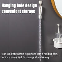 Cepillo De Limpieza Para Baño Y Cocina Flexible Herramienta De Eliminación De Obstrucciones En Tuberías Cepillo De Pelos De Níquel Para Limpieza De Fregadero Y Desagüe - details 5