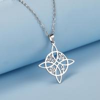 Collar con nudo de bruja para mujeres y niñas, nudo celta irlandés, pentagrama de la trinidad, cruz Ankh, nudo de la trinidad, triquetra, collar vikingo, amuleto pagano, joyería wiccan, regalo - details 1