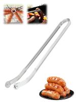 Pinzas De BBQ Para Gachas Y Carne De Acero Inoxidable Con Mango Largo Para Cocinar Hot Dogs Y Bacon En La Parrilla Herramienta De Cocina - details 2