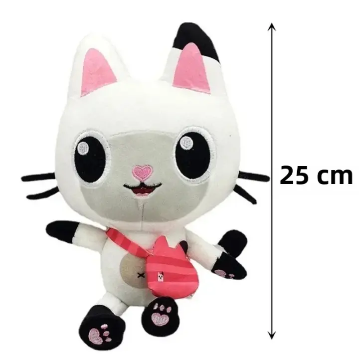 8Pcs Muñeca De Peluche Kawaii Gabby 25cm Casa De Sirena Gato Juguete De Animación Para Niños Regalo De Navidad - 1