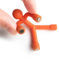 Mini Hombres Magnéticos Q Figura De Plástico Para Niños Y Adultos Juguetes Magnéticos Blancos Para Tableros De Lápiz Y Neveras Oficina - details 2