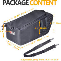 Bolsa De Almacenamiento Acolchada Para Motocicleta Honda Ruckus Zoomer 2010-2019 Impermeable Con Asa De Hombro Bolsa De Banda Trasera - details 2