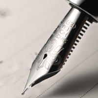 Nuevo Bolígrafo De Fuente Resina Hongdian D1 0.5mm Nib Esqueleto Hueco Suministros De Oficina De Negocios Con Recarga Pistón - details 4