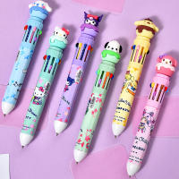 Sanrio Hello Kitty Kuromi Bolígrafo De Punto De Sello 10 Colores 6/36 Piezas Suministros Escolares Y De Oficina Material Plástico Tamaño 0.7mm - details 1