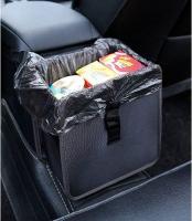 Bolsa de basura para Colgar EN EL Coche, impermeable, con capacidad de 1,85 galones, color Negro (No incluye bolsas de basura) - details 1
