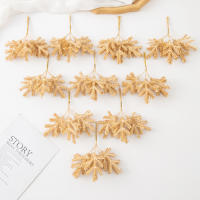 6PCS Hojas Verdes De Suculentas Artificiales Para Decoración De Navidad En Casa Material Para Wreath Y Accesorios De Boda Y Banquete - details 2