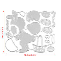 Cortadores De Metal Para Decoración De Pascua Conejos Conejitos Y Huevo Múltiples Uso En Scrapbooking Álbumes De Fotos Y Cartas DIY - details 32