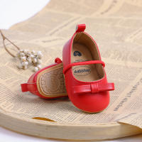 Zapatillas MYGGPP Para Bebés Niñas Zapatos De Boda Y Fiesta Princesa Con Lazo Cierre Elástico Material Superior De Cuero Todas Las Estaciones - details 11