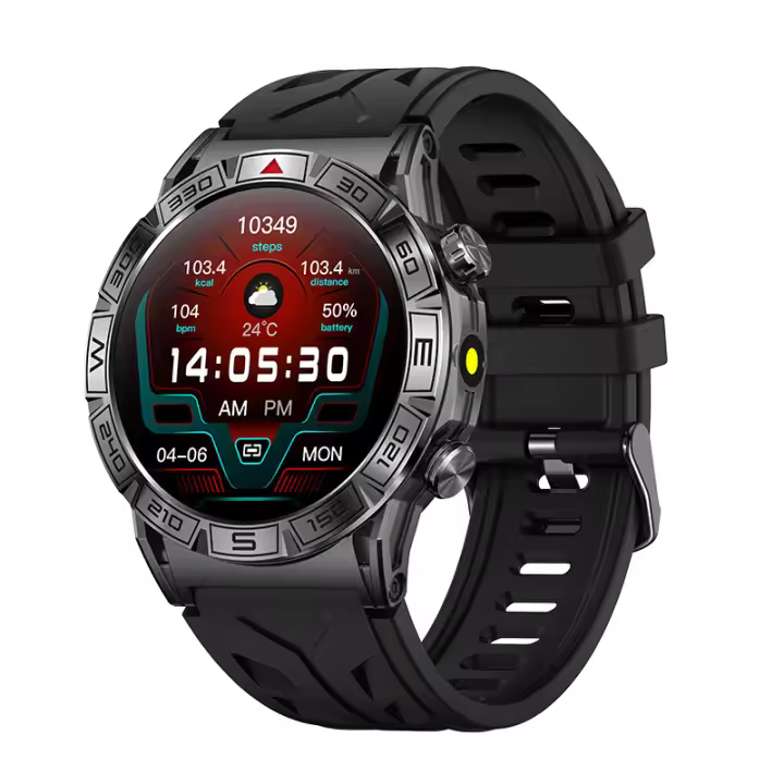Deportes Bluetooth Pantalla KC80 Smartwatch HD AMLOED Hablar Smartwatch con luces LED - 1