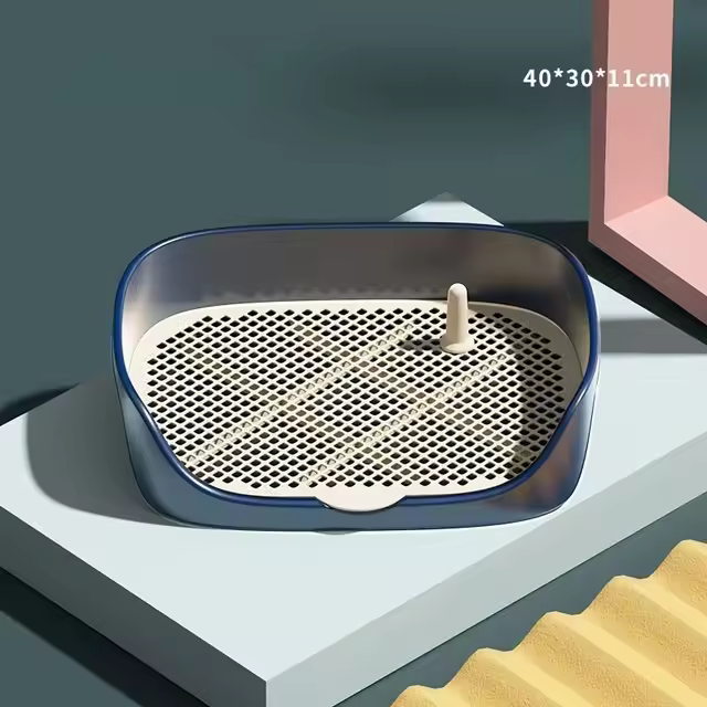 Potty Training Toilet Para Perros Y Gatos Pequeños Portátil Soporte Para Almohadillas De Entrenamiento De Inodoro Para Mascotas Tamaño 40*30*11cm Material PP Suministros Para Mascotas - 1