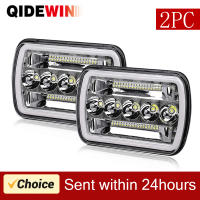 Faros LED Para Coche 6x7 Pulgadas Con DRL Amarillo 6000K Blanco Cuadrados Para Jeep Cherokee XJ Wrangler YJ Asamblea Automotriz - details 0