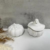 Molde De Silicona Para Vela De Calabaza Decoración De Halloween Forma De Calabaza Y Esqueleto Molde De Resina Para Manualidades - details 3