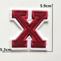 1PC Parche Bordado De Alfabeto Inglés Rojo A-Z Aplicación Para Ropa Bolsos Chaquetas Decoración De Iraón DIY Manualidades - details 24