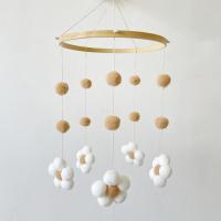 Campana De Viento De Peluche Nórdica Con Flor Para Habitación De Niños Tienda De Ropa Infantil Decoración De Habitación Para Bebés - details 4