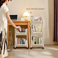 Estante De Libros Portátil Creativo Para Cocina Y Mueble Desplazable Con Ruedas Estante De Almacenamiento Para Cocina Estilo Minimalista Moderno - details 9