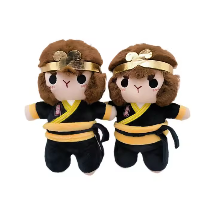 Muñeco De Peluche Negro Mytha Wukong Juguete Suave 25CM Anime Cartoon Wu Kong Regalos De Cumpleaños Colección Para Niños Y Adultos - 1