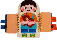 Libro Ocupado Para Niños Juguete Montessori De Entrenamiento De Habilidades Finas Con Botones Y Cremalleras Juego De Educación Temprana Para Bebés Y Niñas Entre 3 Y 6 Años - details 9