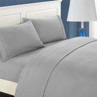 Juego De Cama Sólido Suave Y Acariciado Con Sábana Colchón Fundas Para Cama Twin Full Queen CA King 3/4 Piezas 100% Poliéster Fibra Técnica Básica Tejido De Brillo - details 1