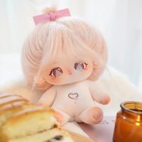 Muñeca De Algodón Rosa De 20cm Juguete De Peluche Kawaii Para Niñas Muñeca Personalizable Para Fiestas De Cumpleaños DIY Cosplay Unisex - details 1