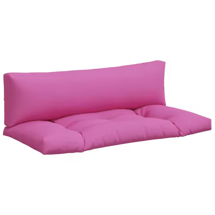 vidaXL Cojines para palés 2 unidades tela Oxford rosa - 1