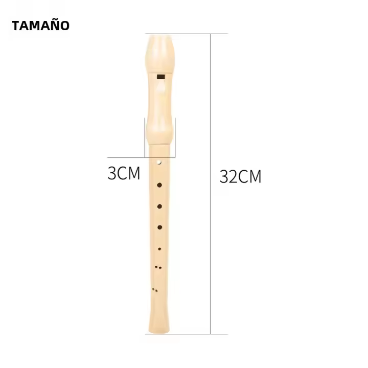 Recorder De Madera Con 8 Agujeros Instrumento De Viento Para Niños Amantes De La Música Y Performers Flute De Enseñanza Musical - 1