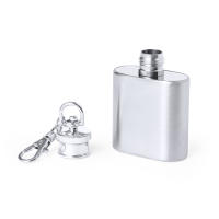 Lote de 10 a 50 Llaveros Petaca de Metal Acero Inoxidable de 30 ml capacidad en caja cartón de regalo kraft - Detalles para bodas, regalos y recuerdos invitados comuniones, navidades, detalles cumpleaños. hombres, mujeres, unisex - details 0