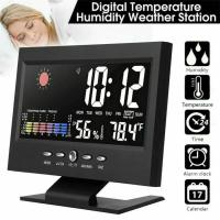 Reloj De Alarma Estación Meteorológica Pantalla Color De Pantalla Individuo Y Exterior Temperatura Humedad Voz Activada Reloj - details 6