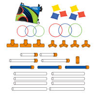Juego De Toss Portátil Para Jardín Con Tablero Y Circonios De Fuerza Fácil De Montar Divertido Para Niños Y Adultos - details 8