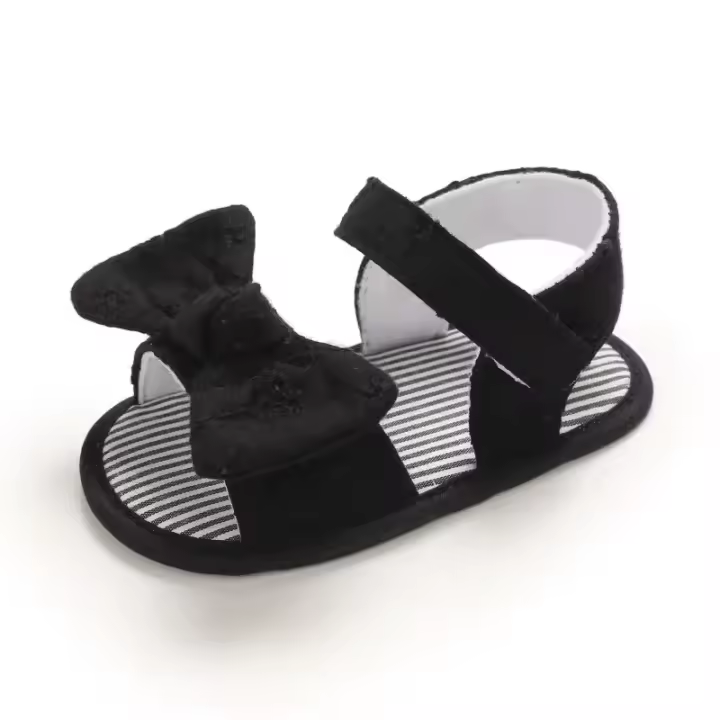 Zapatillas De Lona Para Bebés Niñas Verano Antideslizantes Suaves Para Recién Nacidos Y Niñas De 0 a 18 Meses Sandalias De Jardín - 1